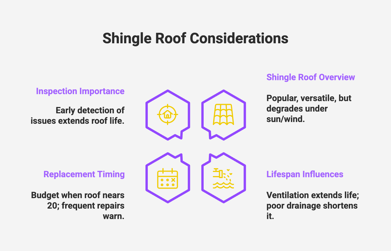 Shingle roof