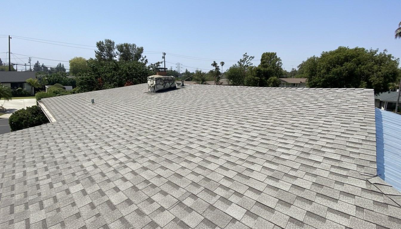 Finished roof repair work at Roof Replacement Inc