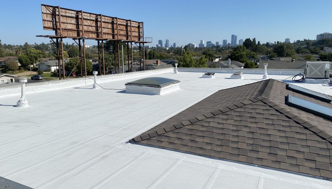 Completed roof repair work at Roof Replacement Inc
