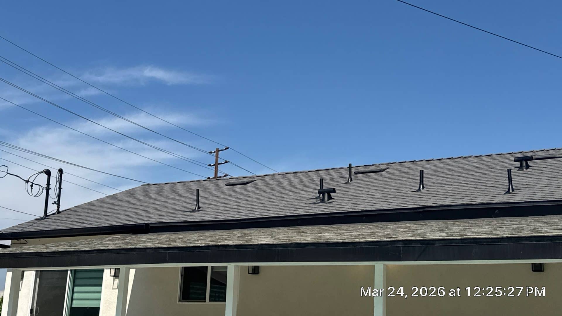 Completed asphalt shingle roof with pipe boots and drip edge | Roof Replacement Inc Completed asphalt shingle roof with pipe boots and drip edge — Roof Replacement Inc