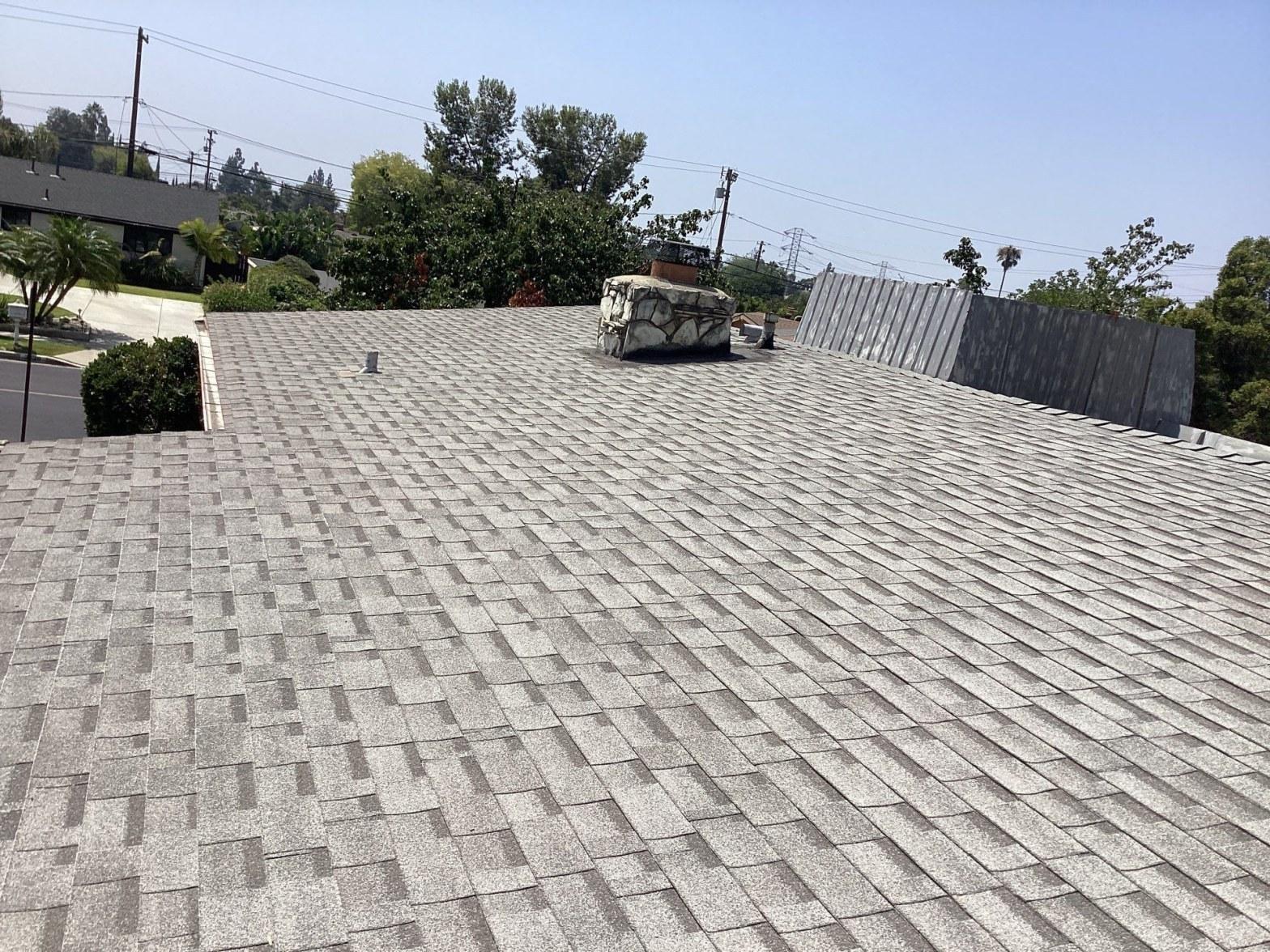 Completed roof repair work at Roof Replacement Inc