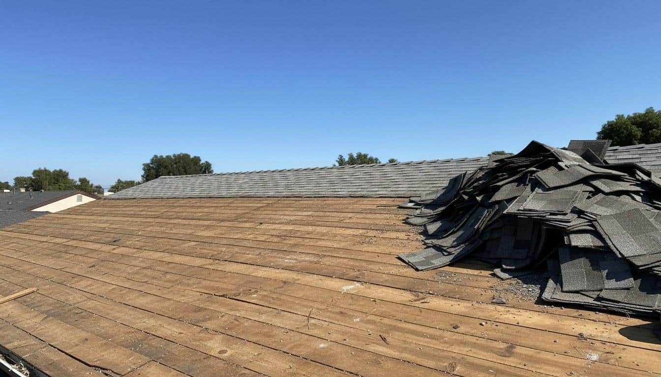 Finished roof repair work at Roof Replacement Inc