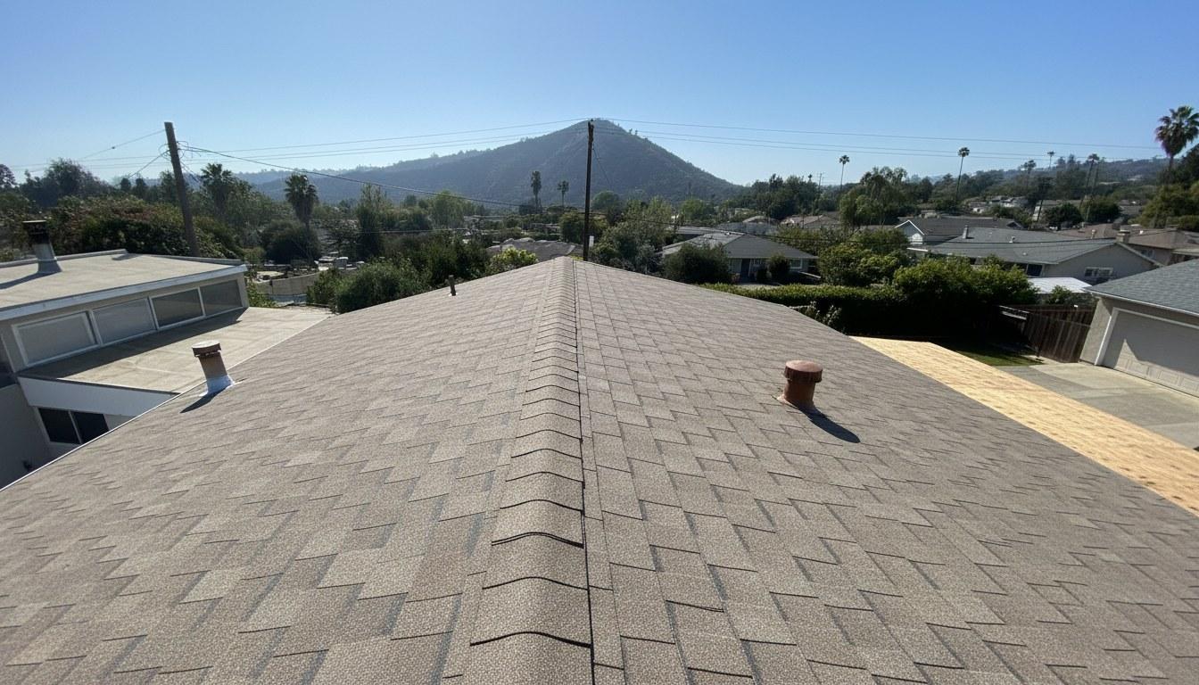 Completed roof repair work at Roof Replacement Inc