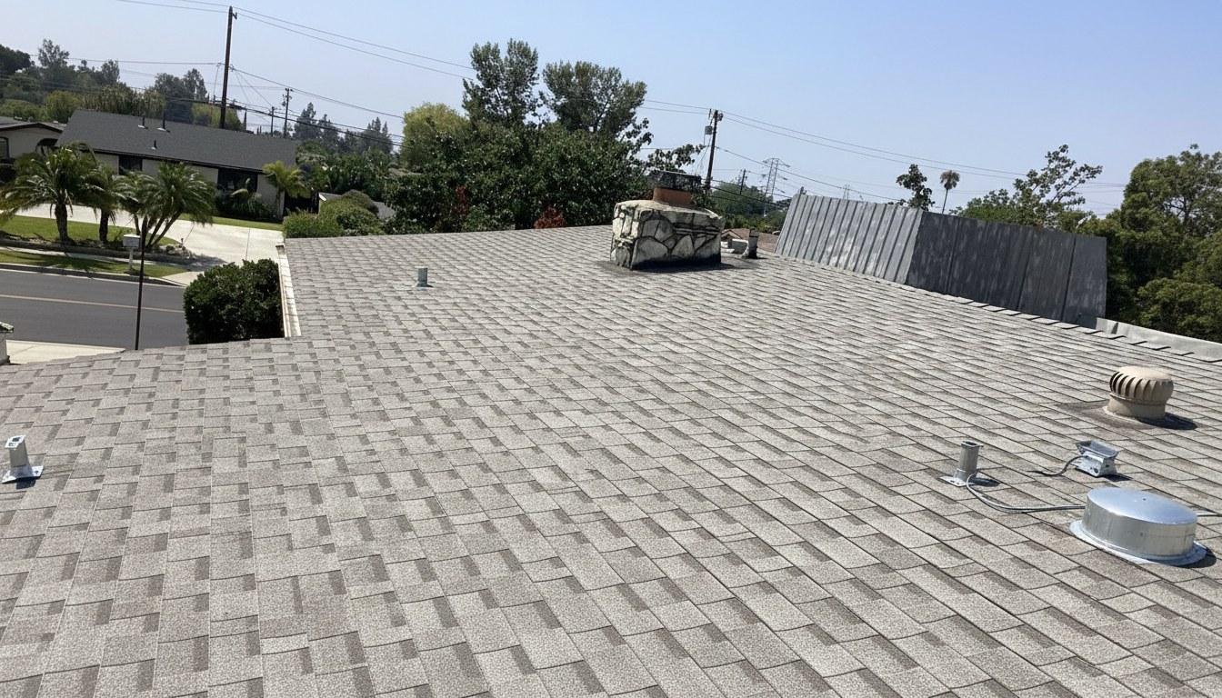 Finished roof repair work at Roof Replacement Inc