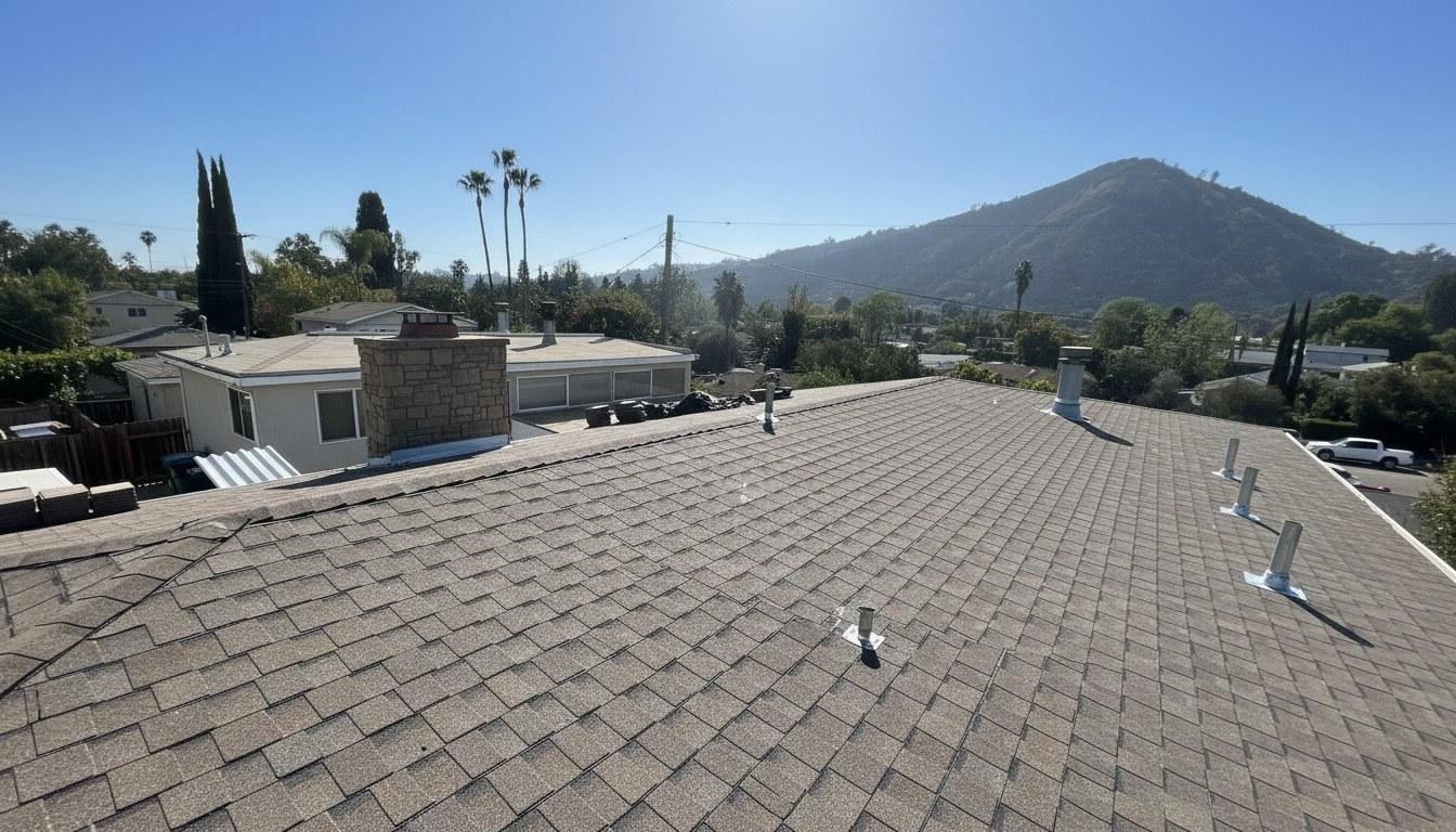 Finished roof repair work at Roof Replacement Inc