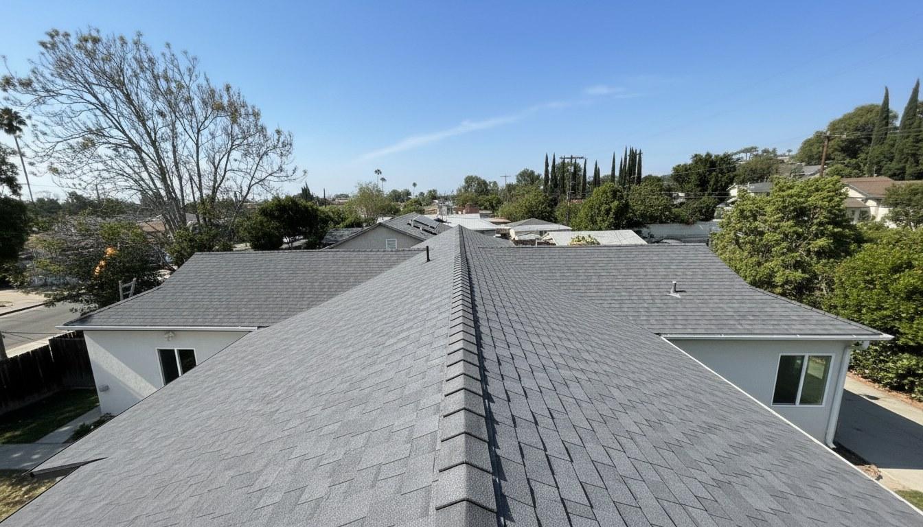 Finished roof repair work at Roof Replacement Inc