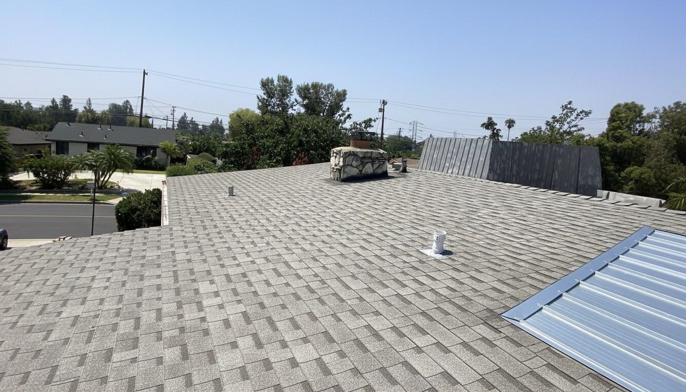Completed roof repair work at Roof Replacement Inc