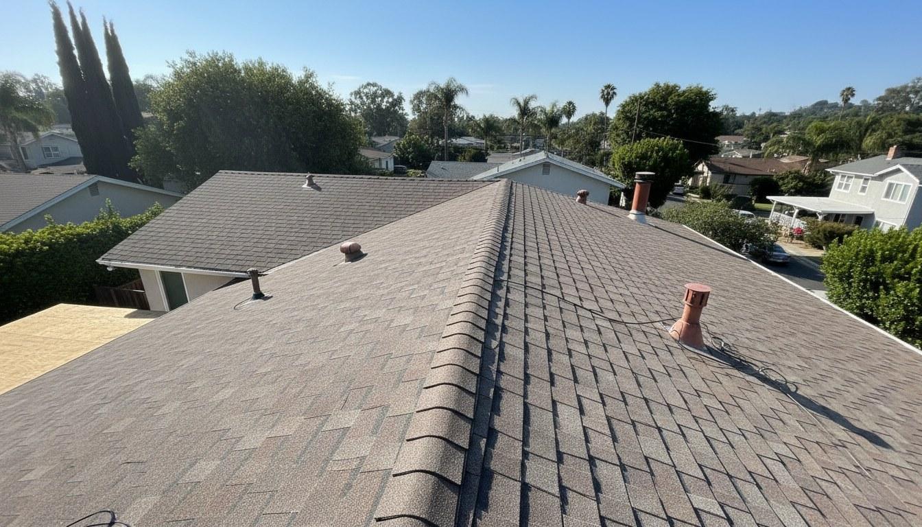 Completed roof repair work at Roof Replacement Inc