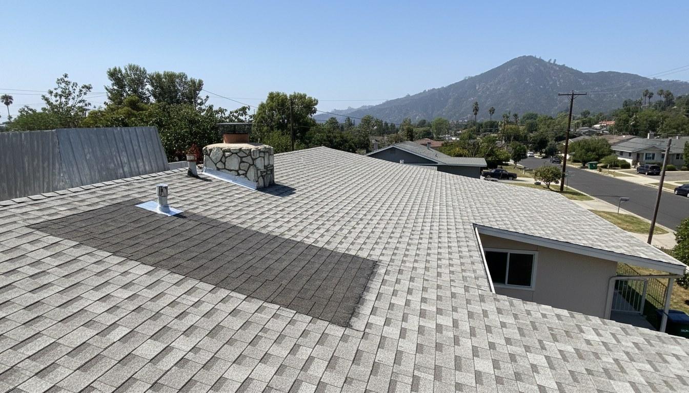 Finished roof repair work at Roof Replacement Inc