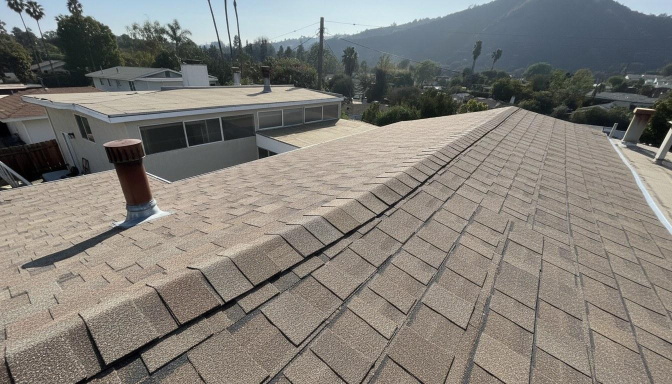 Finished roof repair work at Roof Replacement Inc