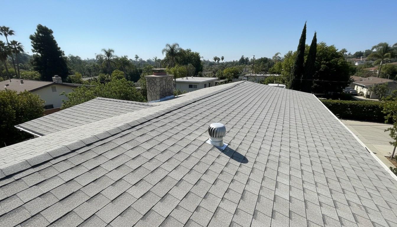 Completed roof repair work at Roof Replacement Inc