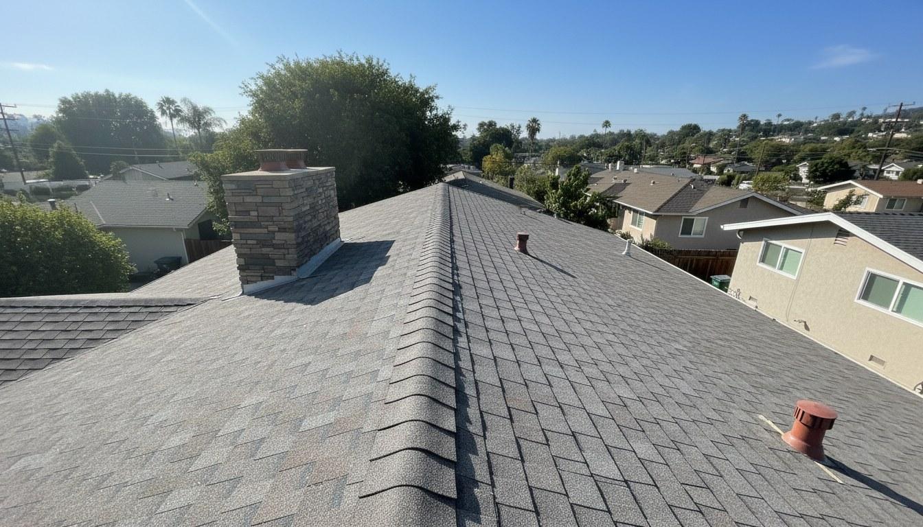 Finished roof repair work at Roof Replacement Inc