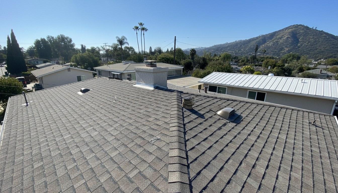 Finished roof repair work at Roof Replacement Inc
