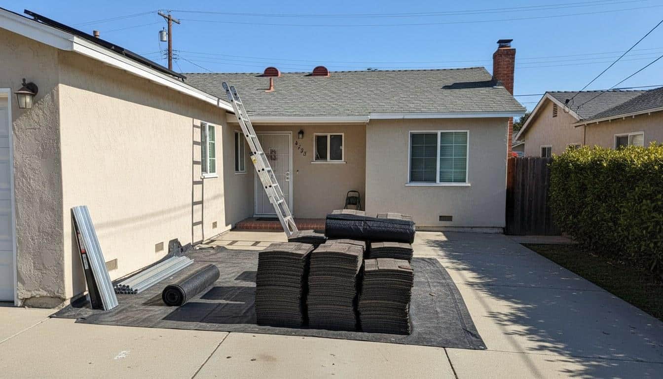 Finished roof repair work at Roof Replacement Inc