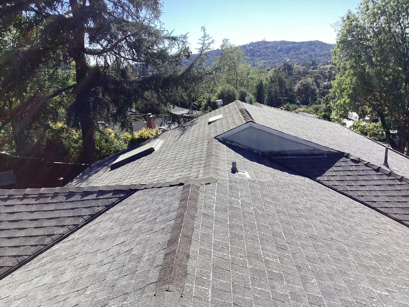 Completed roof repair work at Roof Replacement Inc