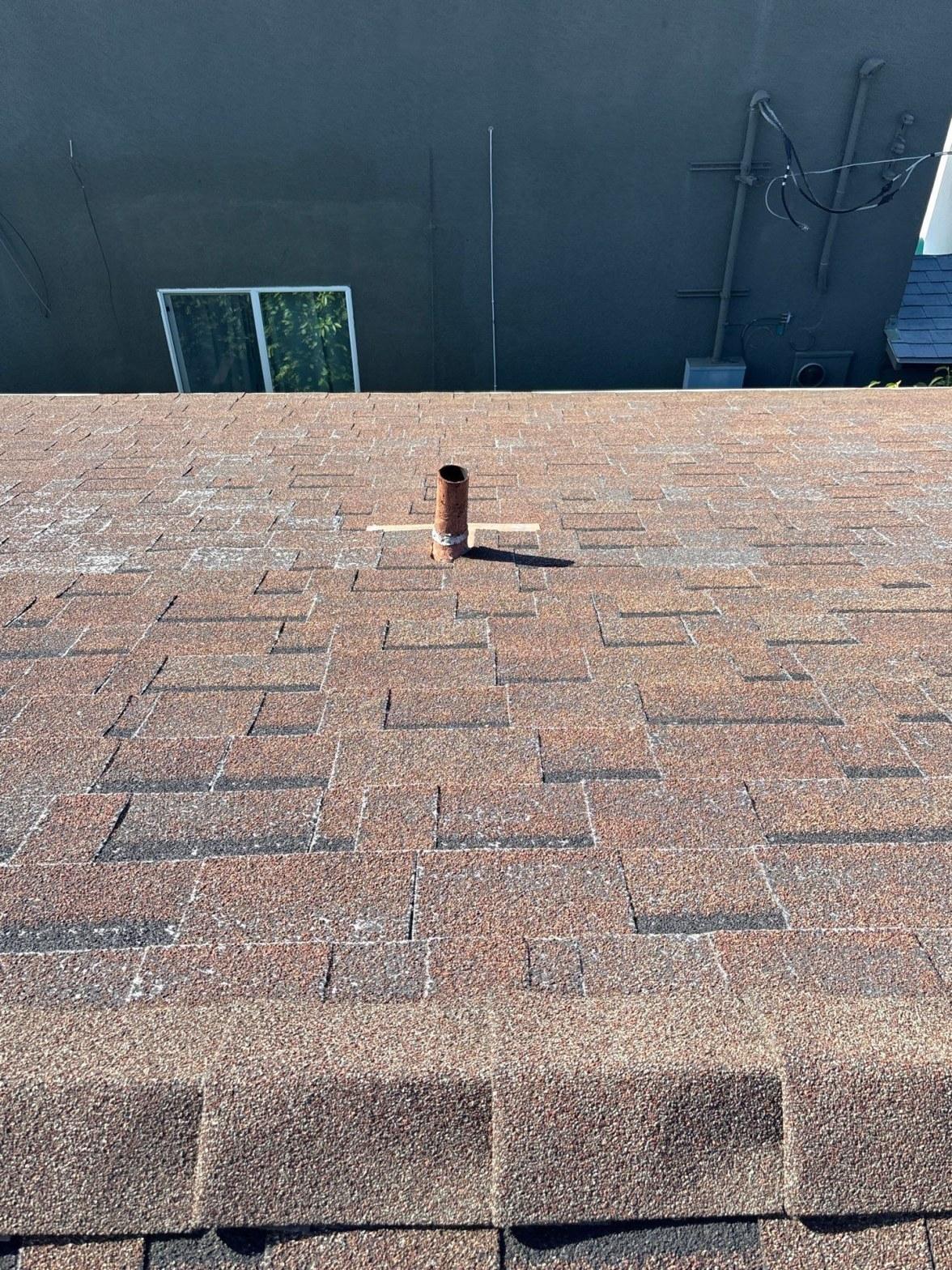 Completed roof repair work at Roof Replacement Inc