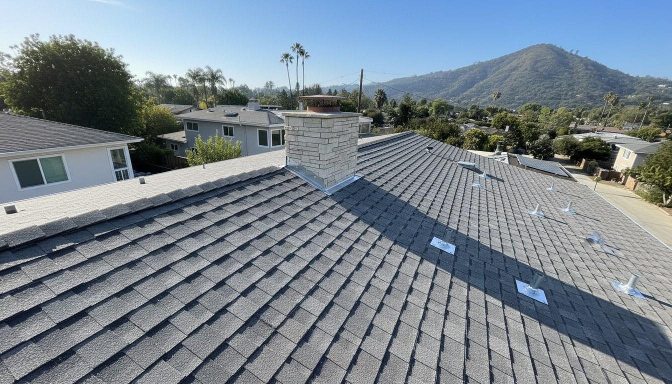 Finished roof repair work at Roof Replacement Inc