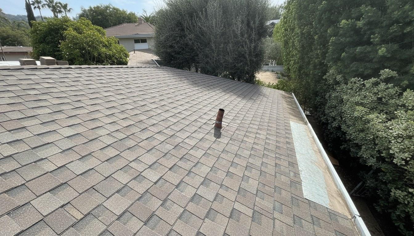 Completed roof repair work at Roof Replacement Inc