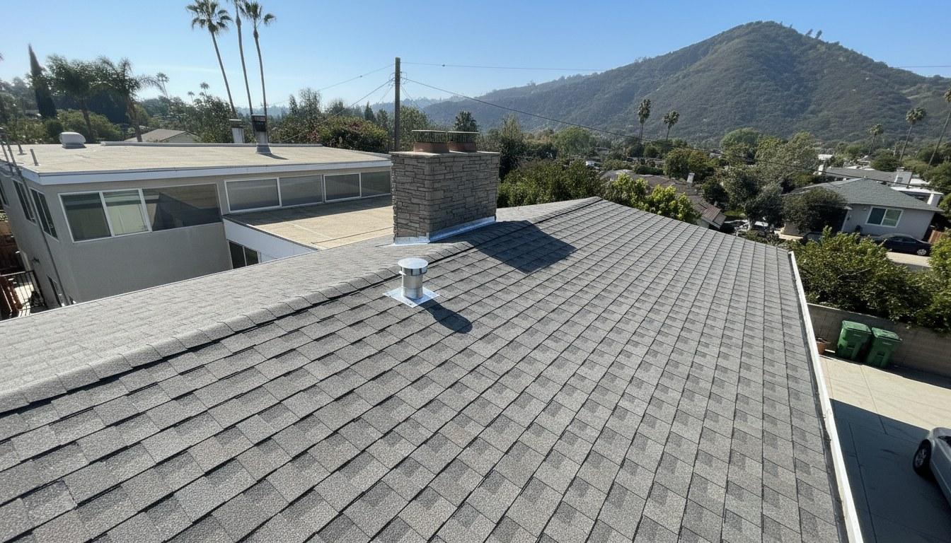 Finished roof repair work at Roof Replacement Inc