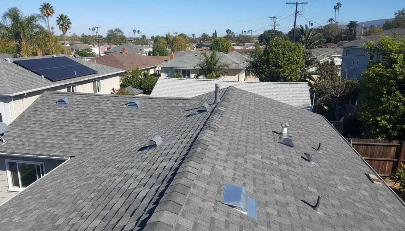 Completed roof repair work at Roof Replacement Inc