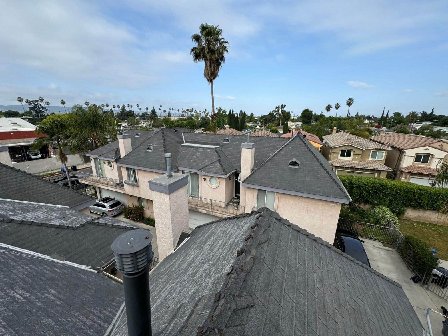 Completed roof repair work at Roof Replacement Inc