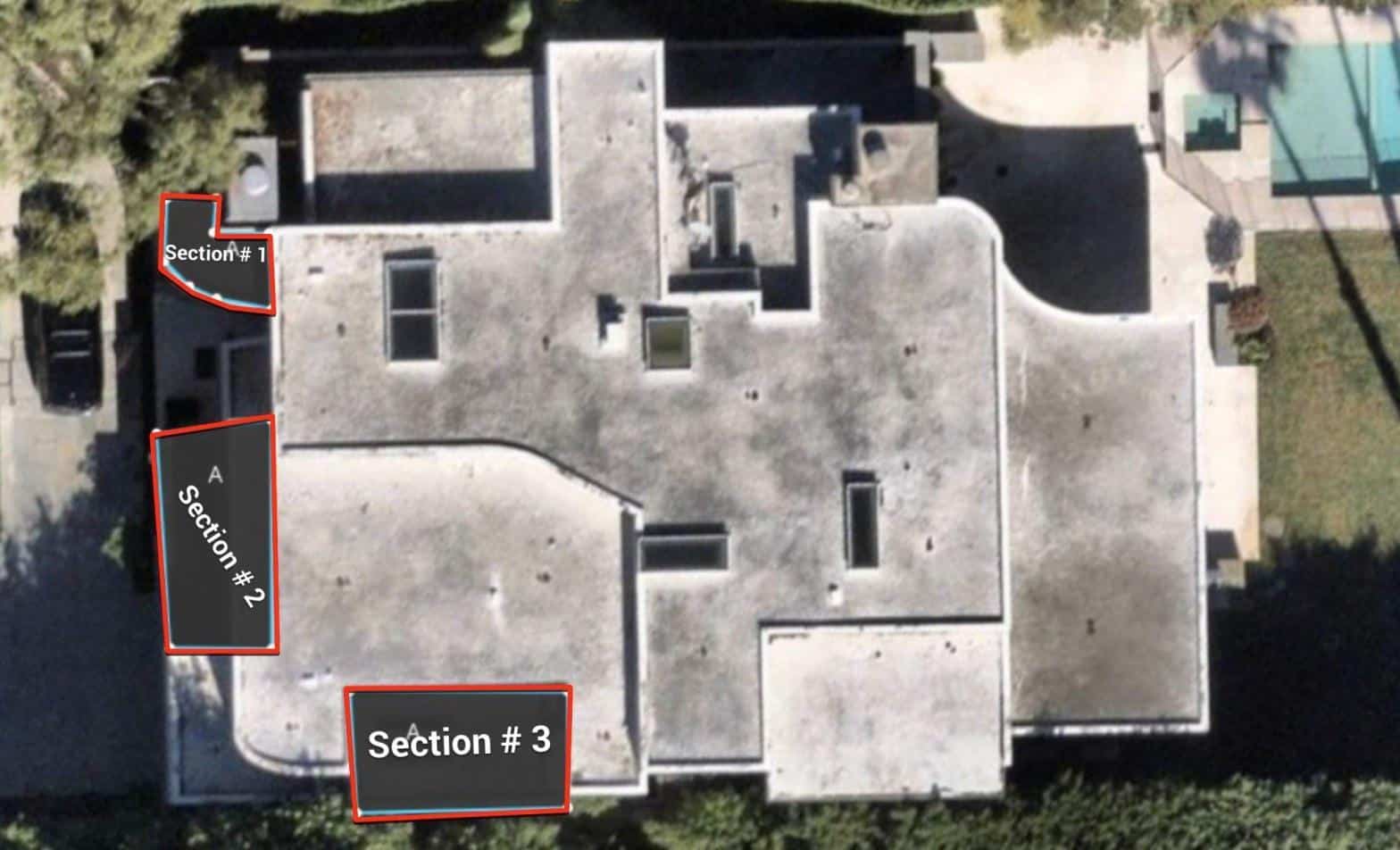 Completed roof repair work at Roof Replacement Inc