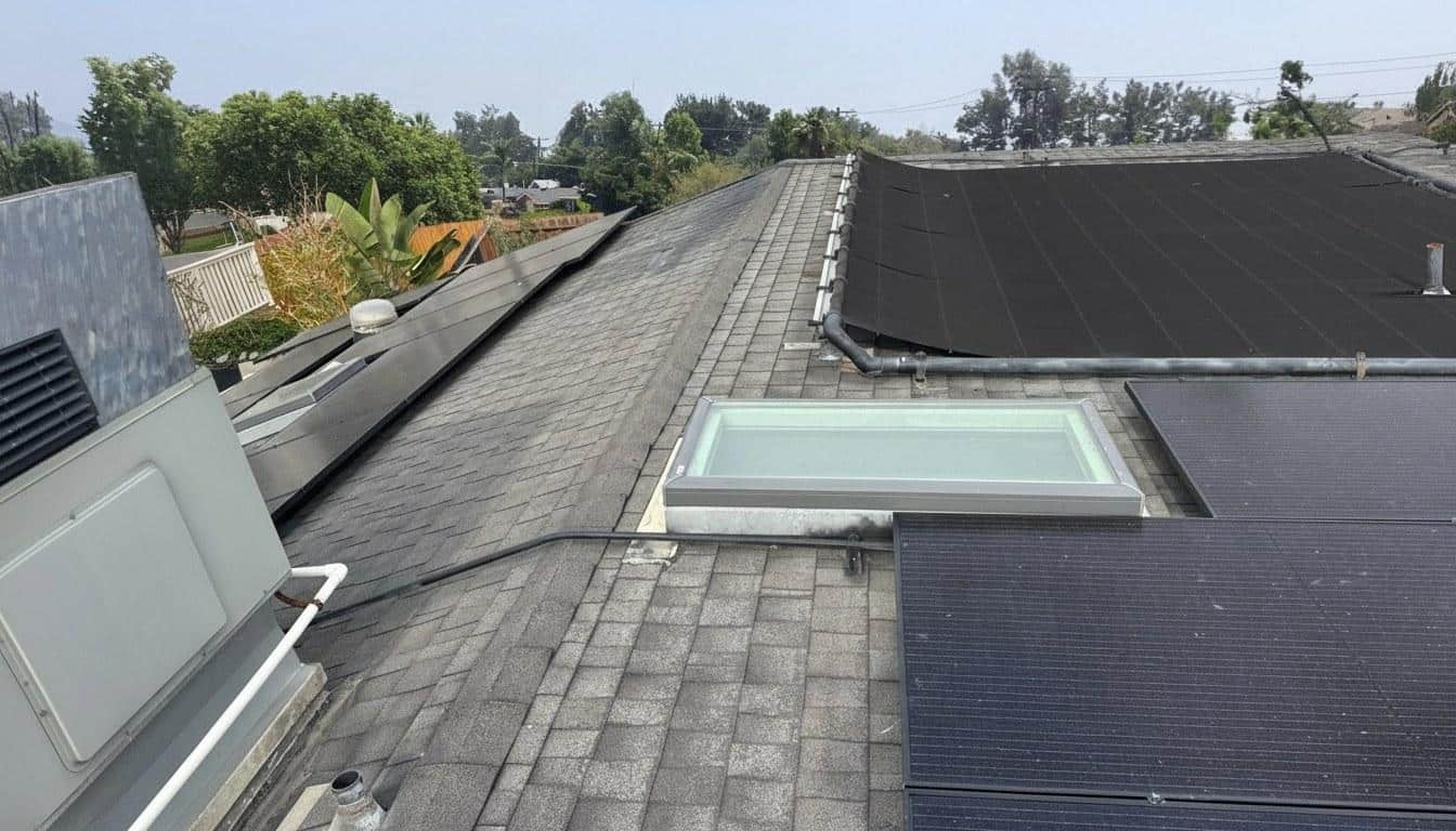 Completed roof repair work at Roof Replacement Inc
