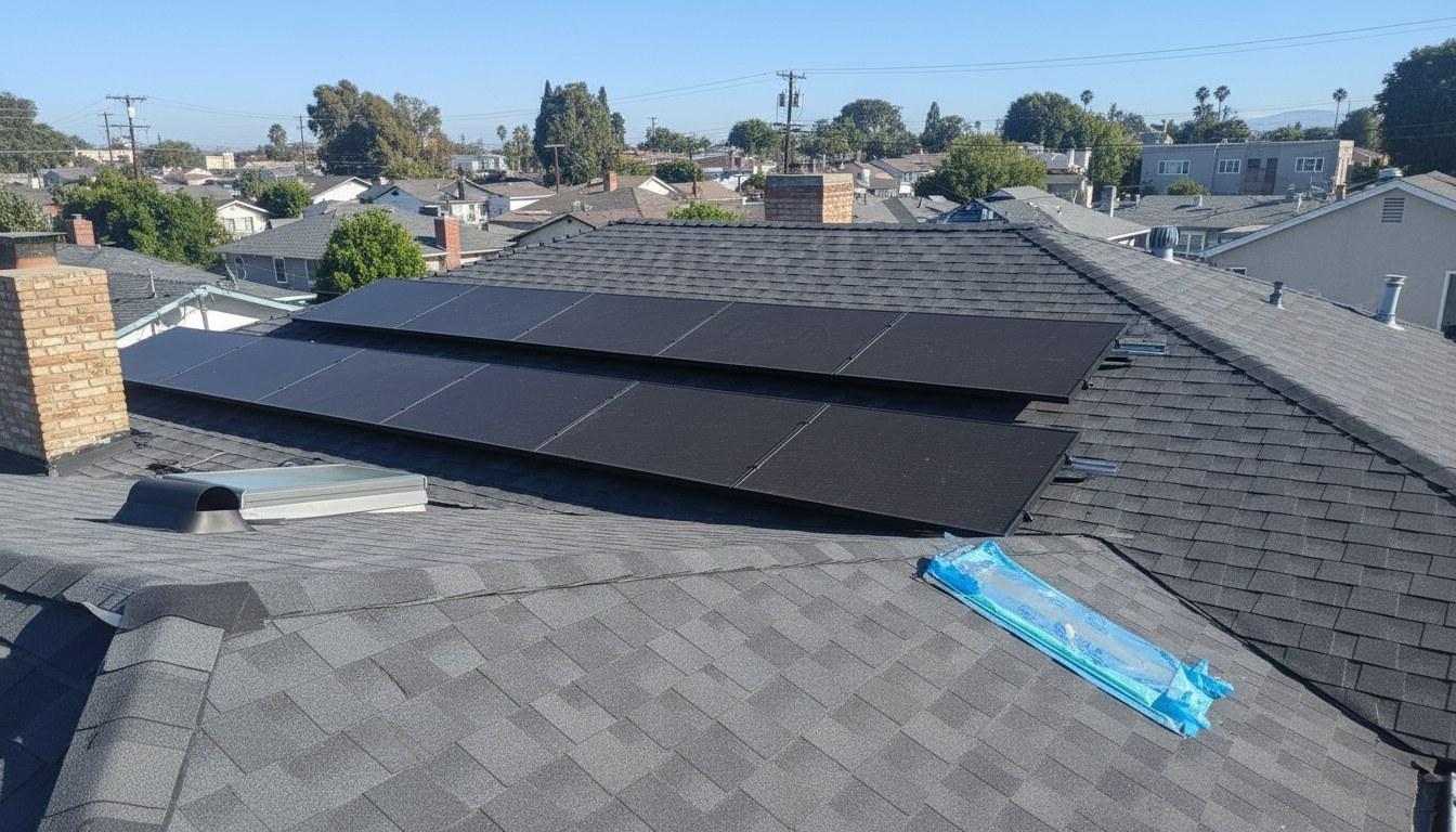 Completed roof repair work at Roof Replacement Inc