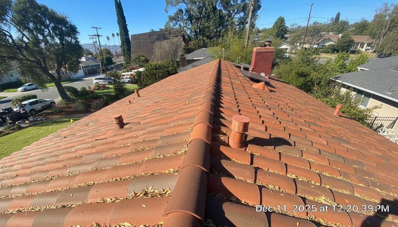 Completed roof repair work at Roof Replacement Inc