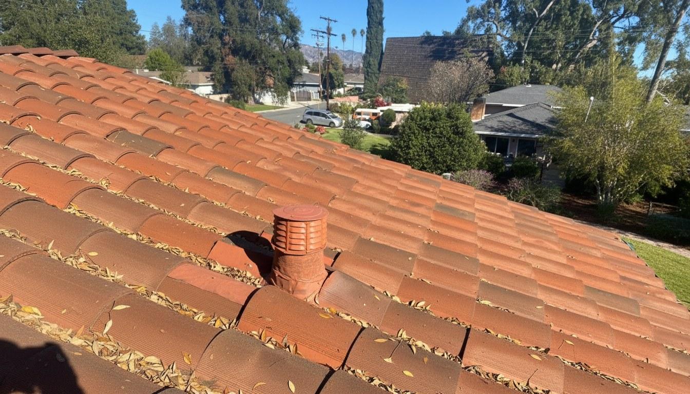 Completed roof repair work at Roof Replacement Inc