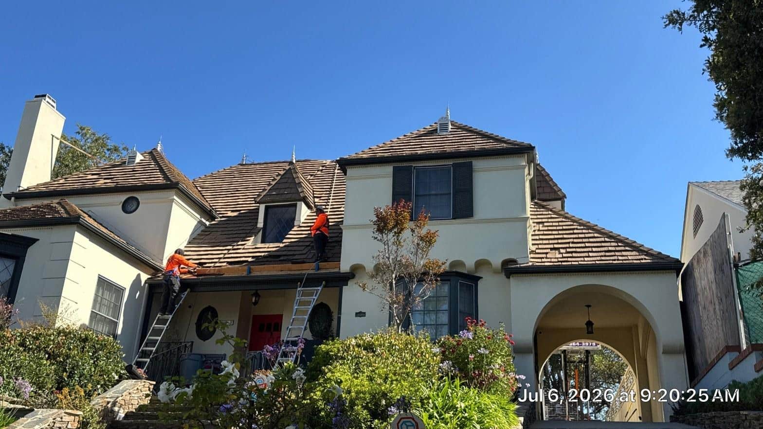 Completed cool roof installation work at Roof Replacement Inc