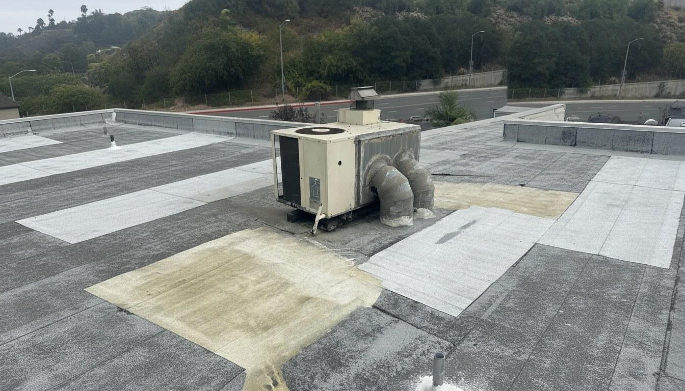 Completed cool roof installation work at Roof Replacement Inc