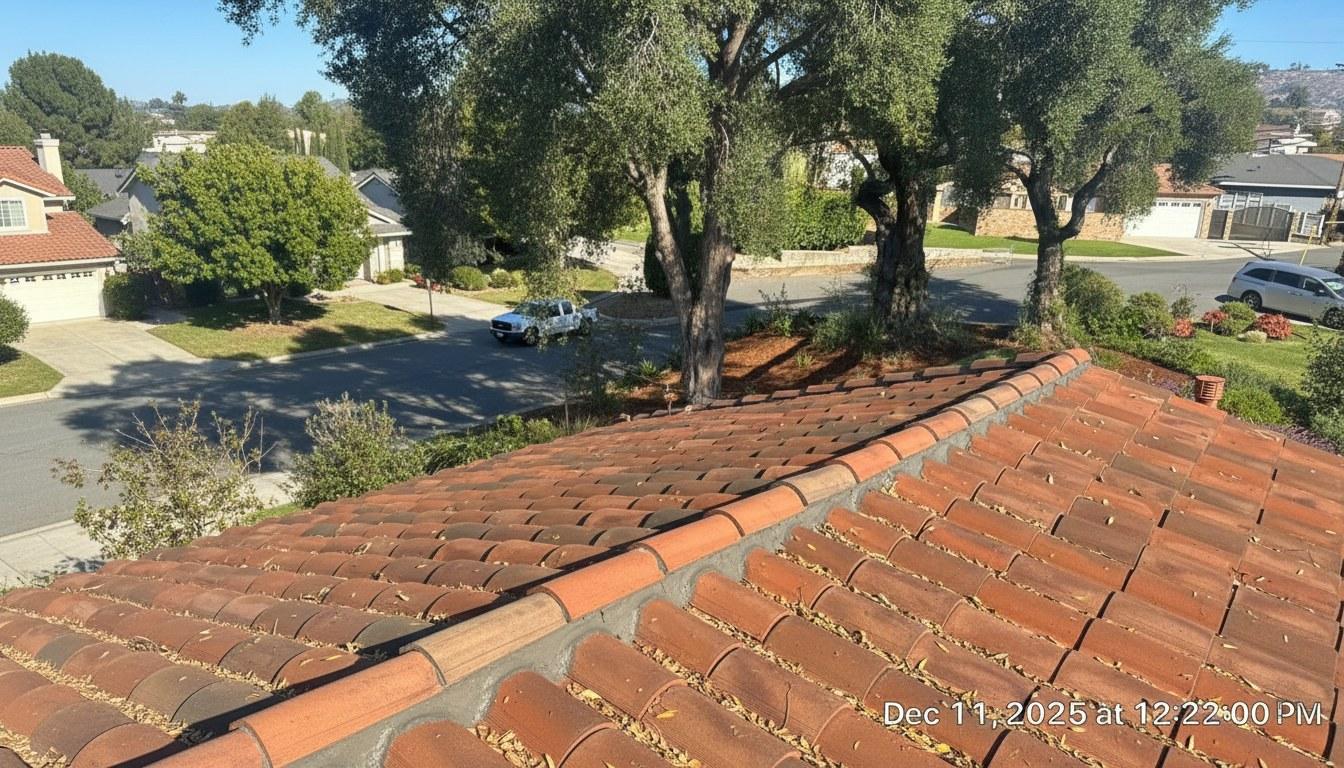 Completed roof repair work at Roof Replacement Inc