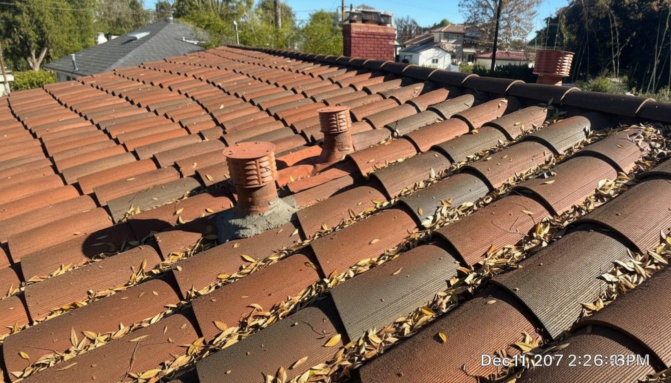 Completed roof repair work at Roof Replacement Inc
