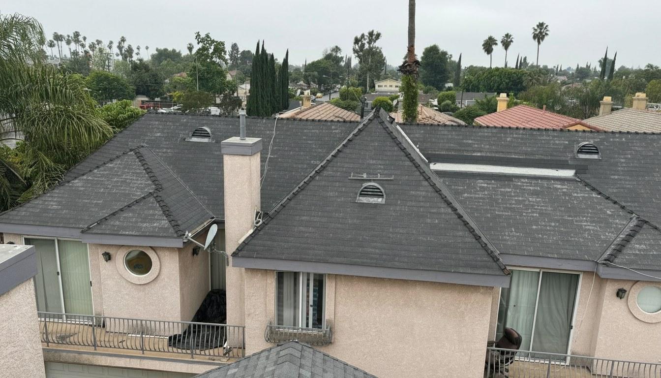 Completed roof repair work at Roof Replacement Inc