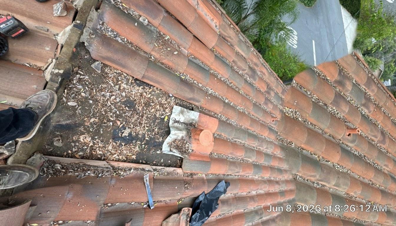 Completed roof repair work at Roof Replacement Inc