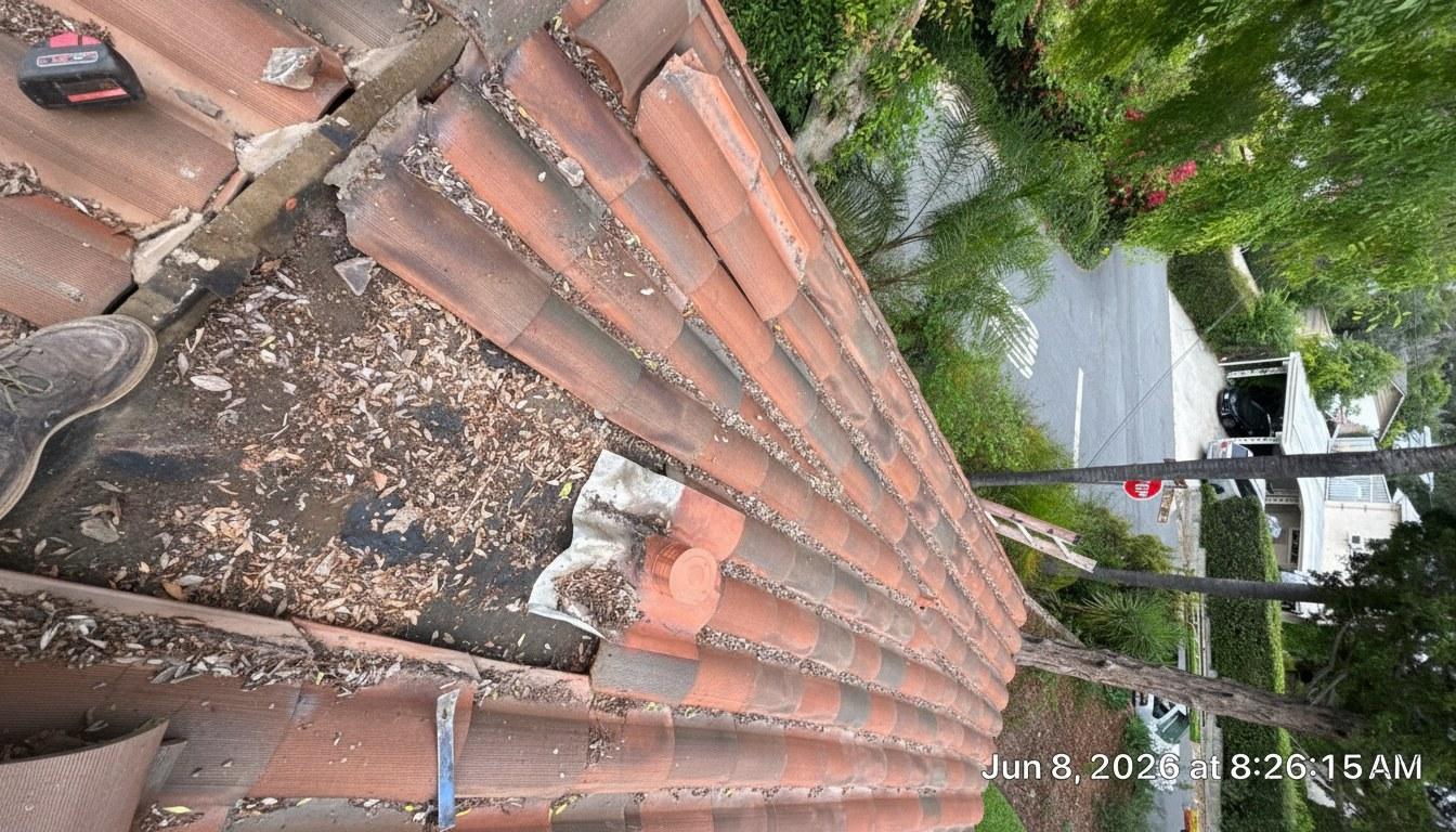 Completed roof repair work at Roof Replacement Inc