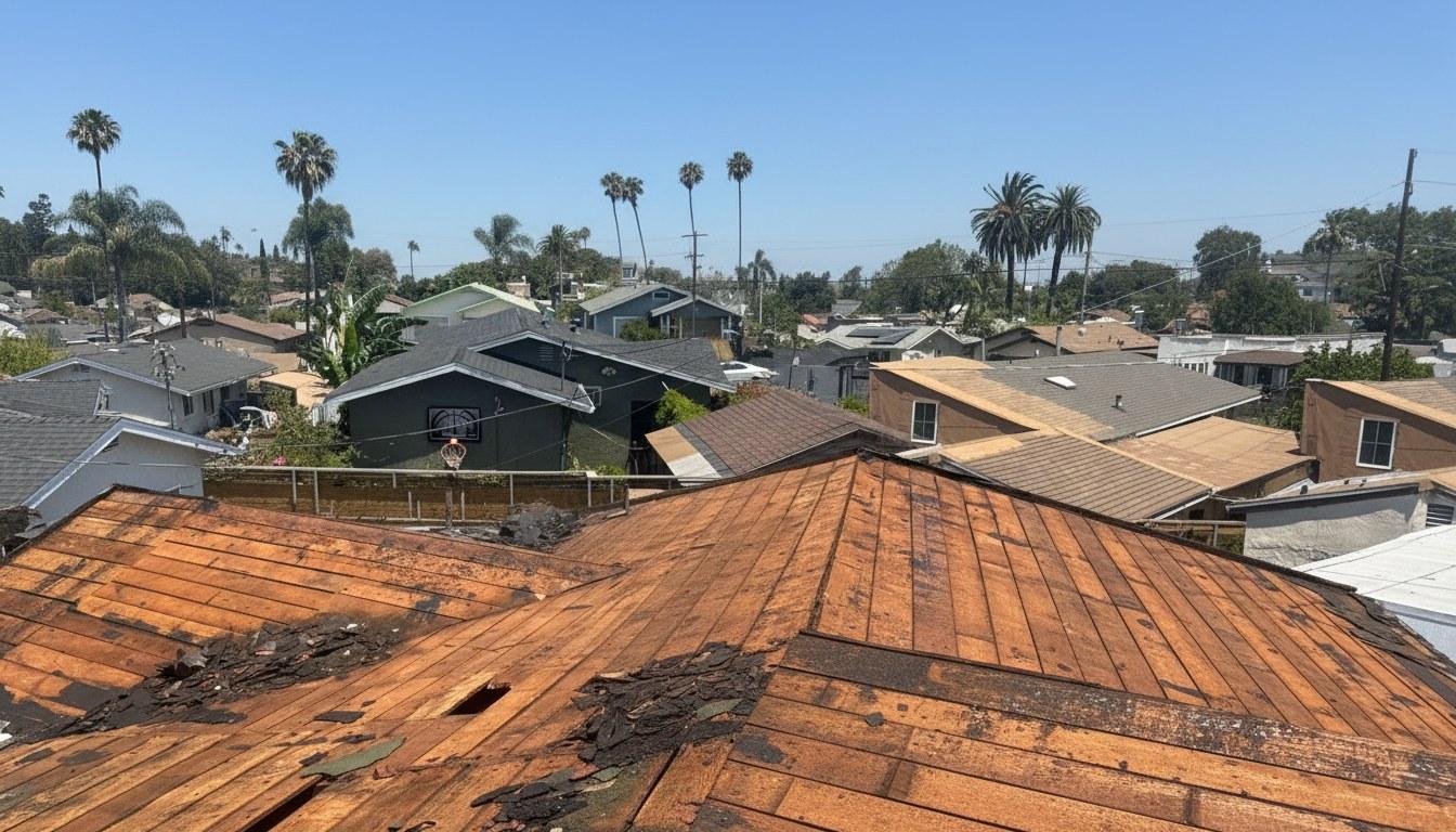 Completed roof repair work at Roof Replacement Inc