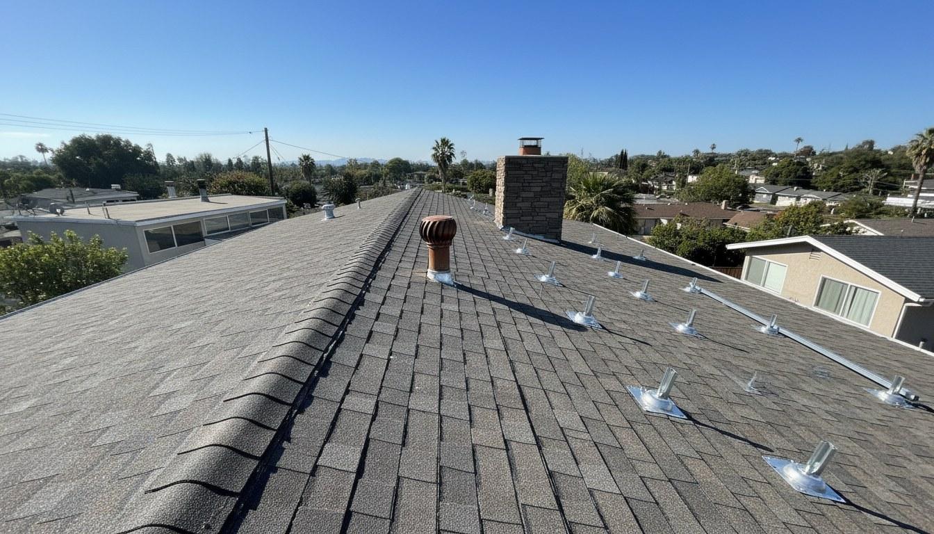 Finished roof repair work at Roof Replacement Inc