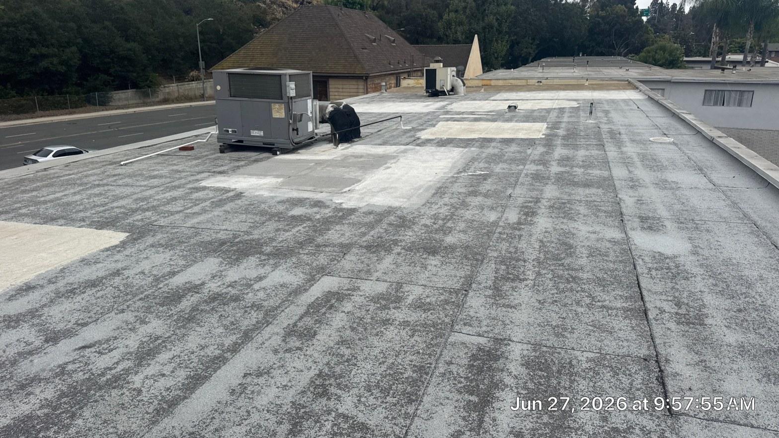 Completed roof repair work at Roof Replacement Inc