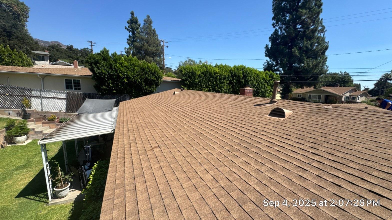 Completed cool roof installation work at Roof Replacement Inc