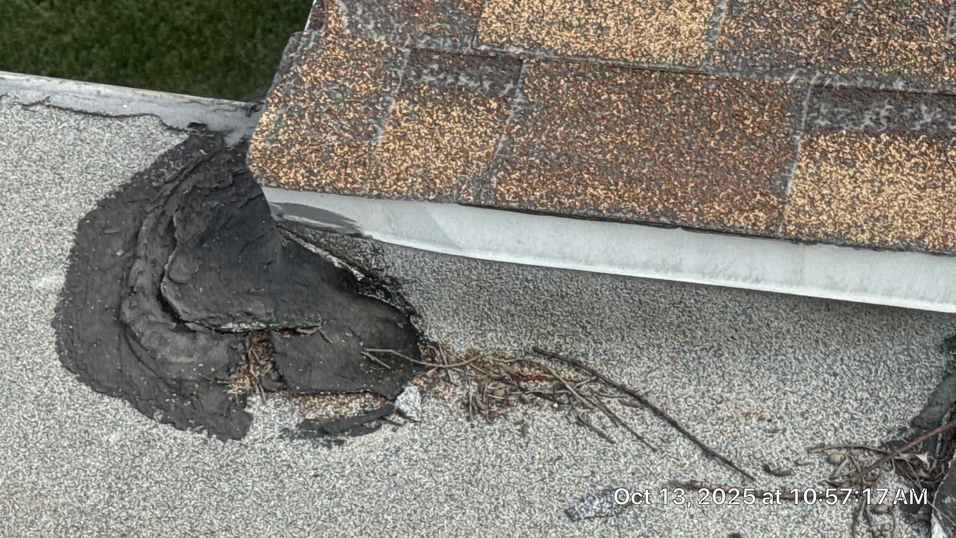 Deteriorated pipe boot flashing on flat and shingle roof in Burbank | Roof Replacement Inc Deteriorated pipe boot flashing on flat and shingle roof — Burbank — Roof Replacement Inc