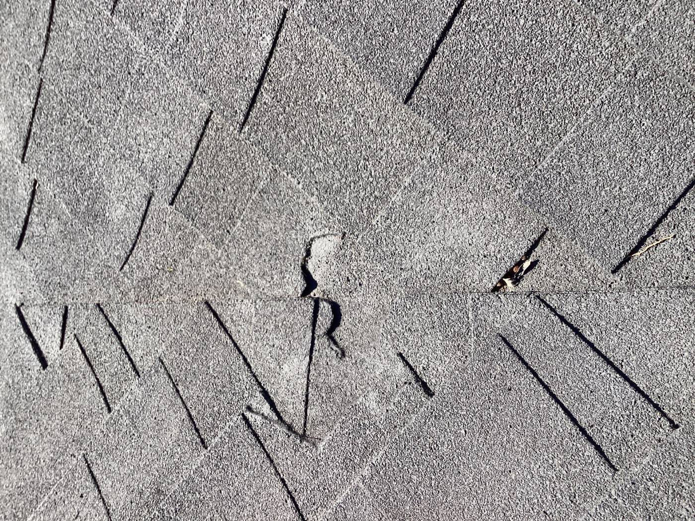 Cracked, brittle asphalt shingles on an aging roof — Encino — Roof Replacement Inc