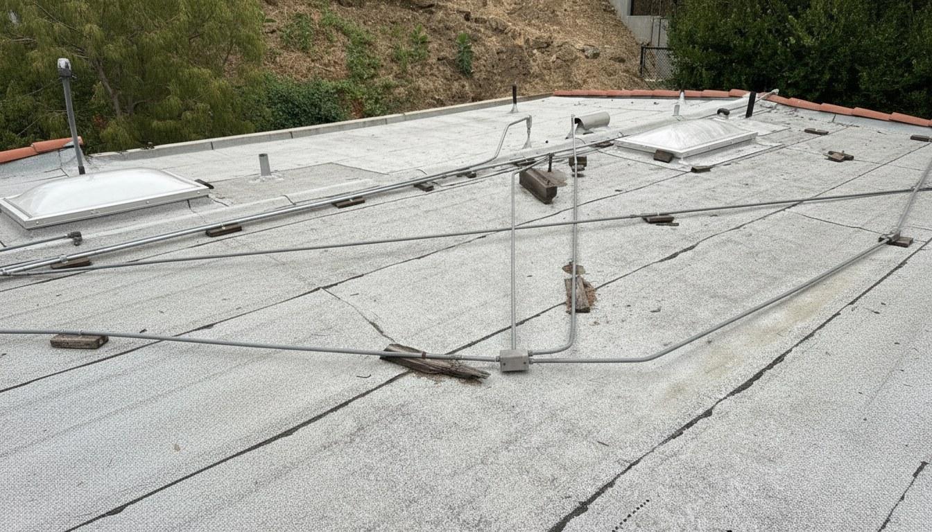 Completed roof replacement work at Roof Replacement Inc