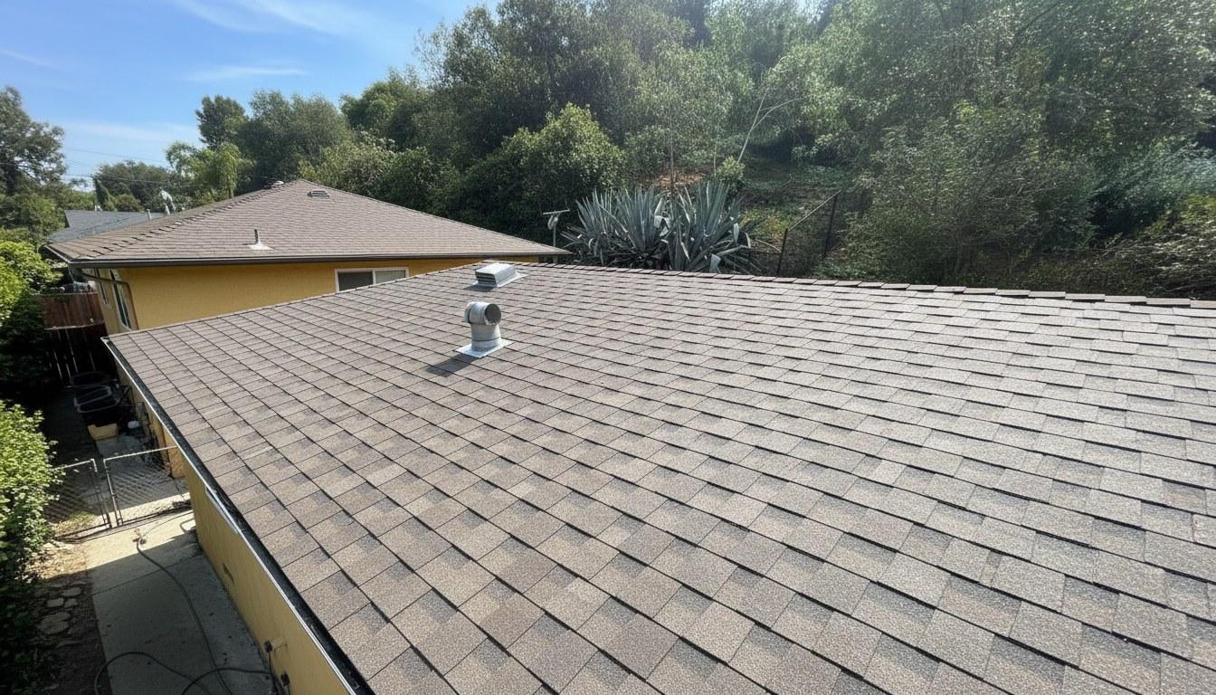 Completed roof replacement work at Roof Replacement Inc