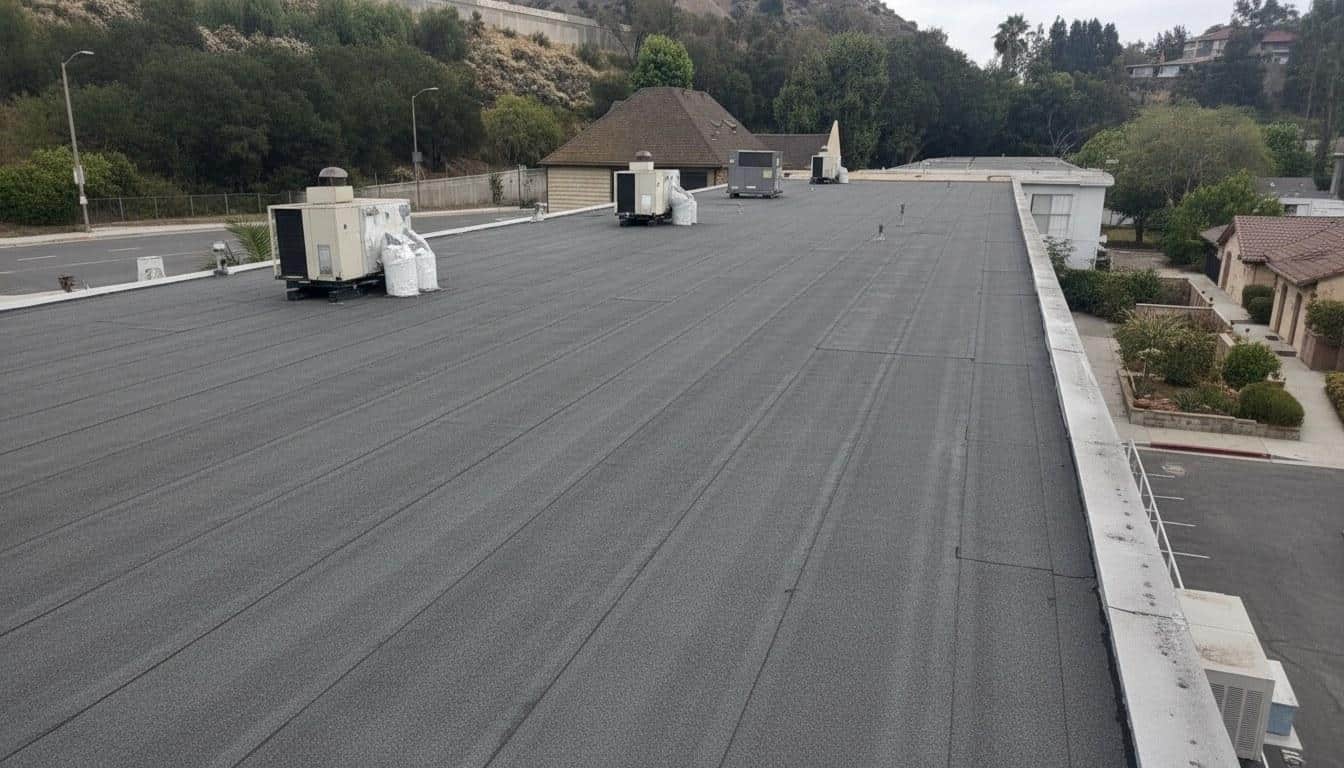 Completed roof repair work at Roof Replacement Inc
