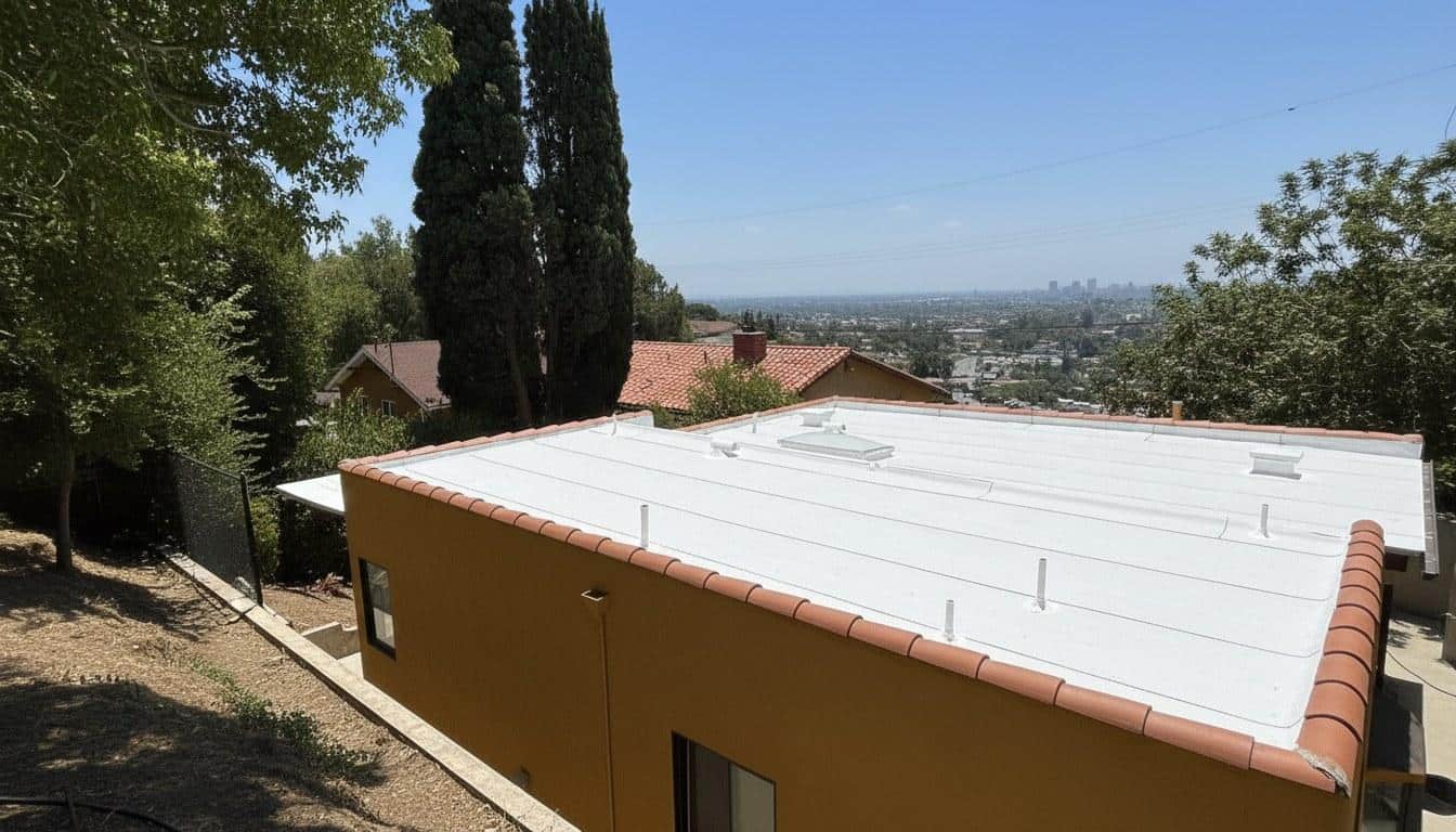 Completed roof repair work at Roof Replacement Inc