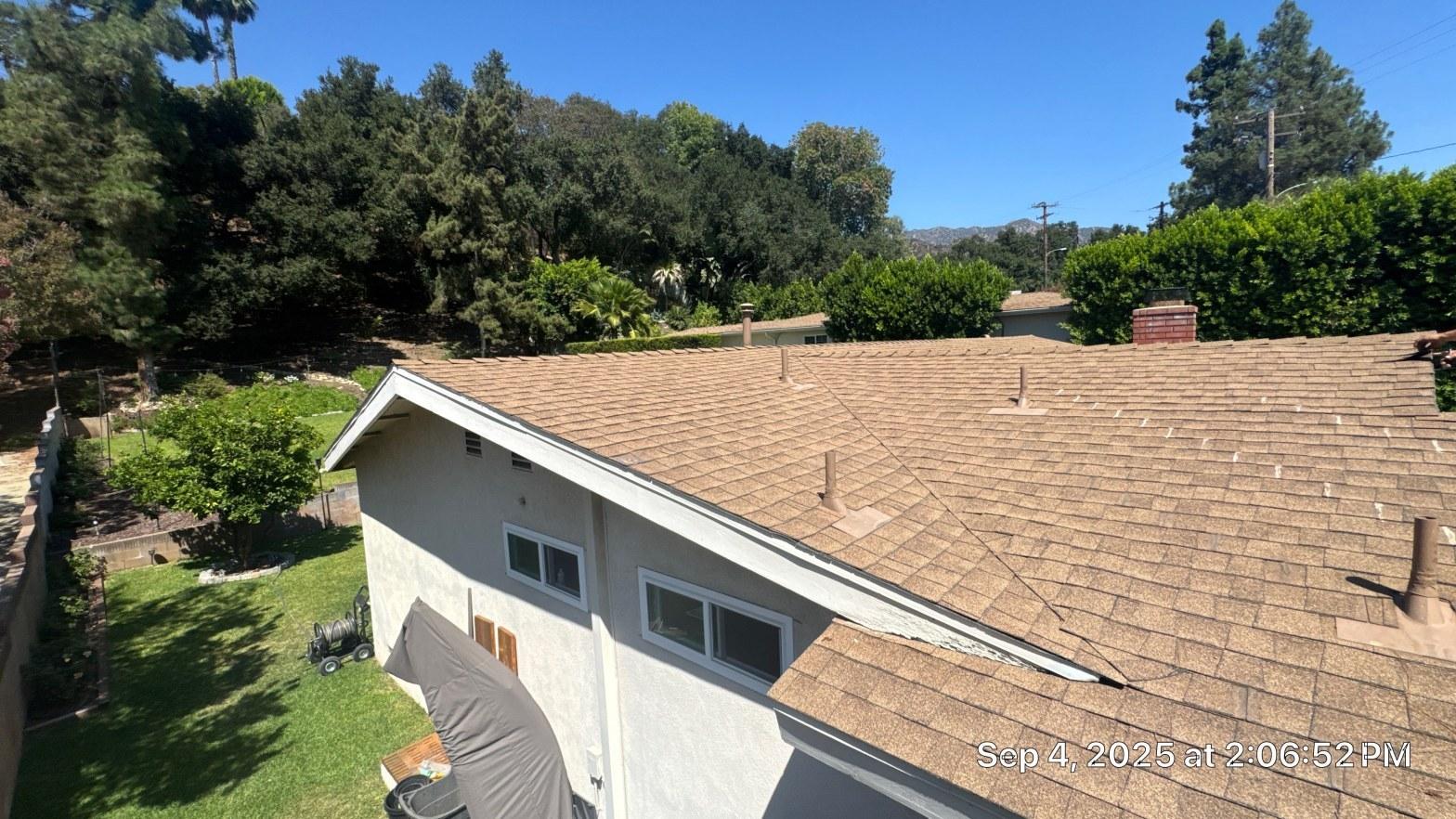 Completed roof replacement work at Roof Replacement Inc