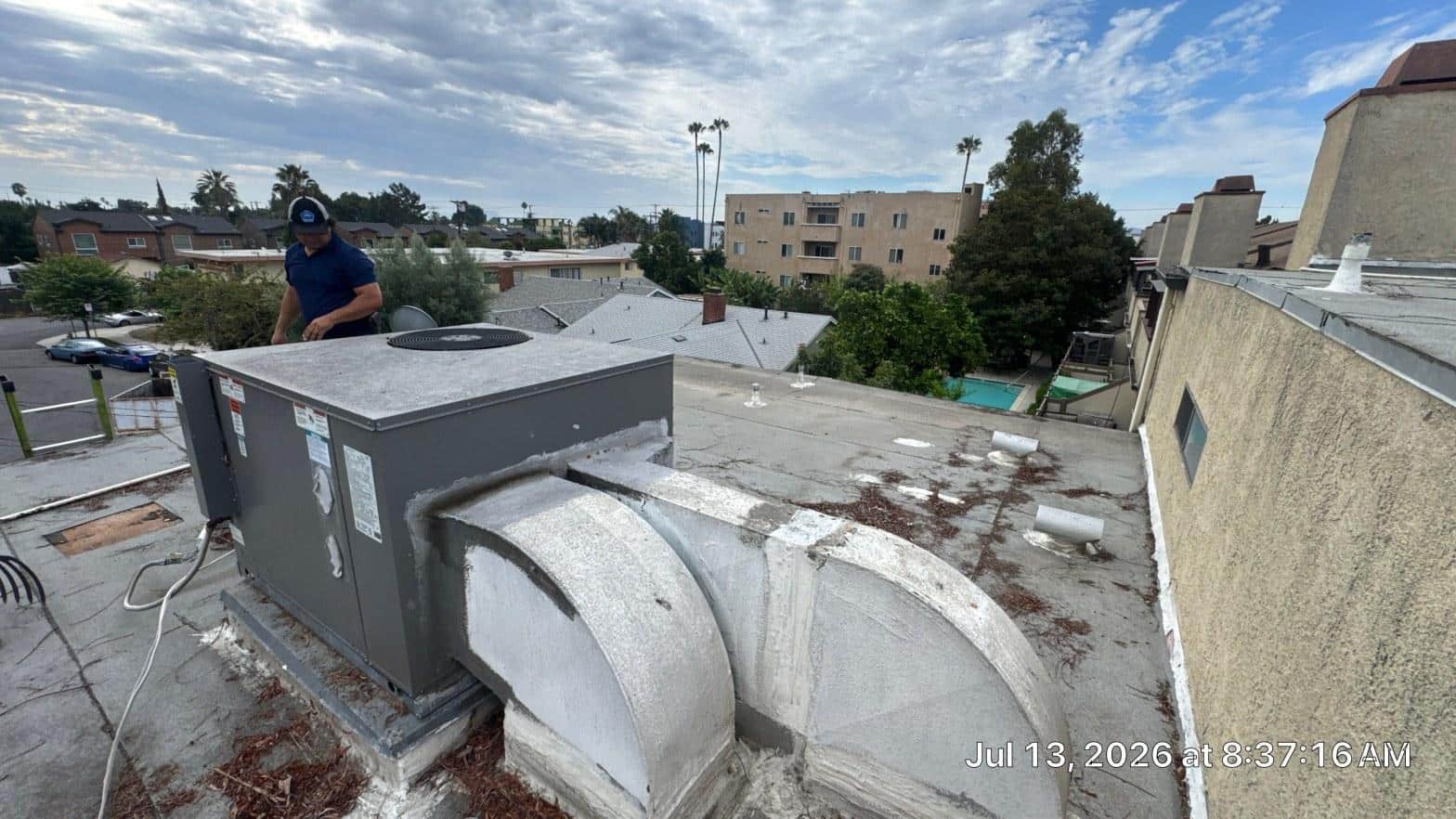 Completed roof replacement work at Roof Replacement Inc