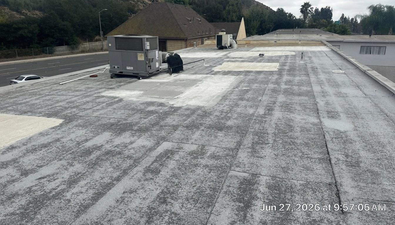 Completed roof repair work at Roof Replacement Inc